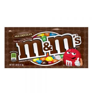 CHOCOLATE M&M PLAIN CANDIES   1.69Z M&M